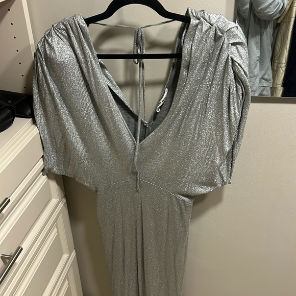 Circus hotel metallic silver stretch dress size medium - Picture 1 of 5